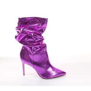 Schutz Womens Ashlee Bright Violet Fashion Boots Size 8.5 Medium (B, M)!